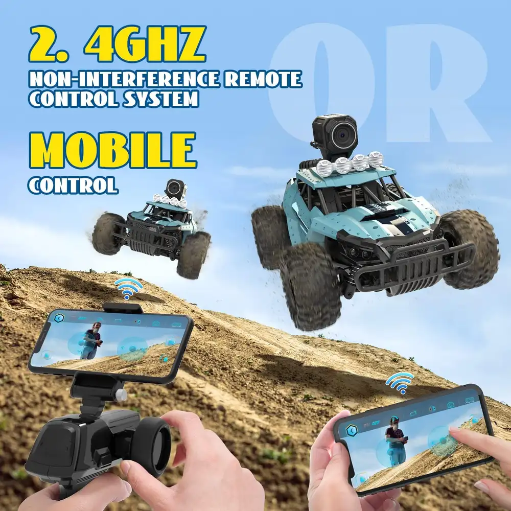 DEERC 1:16 FPV Camera RC Truck image 6