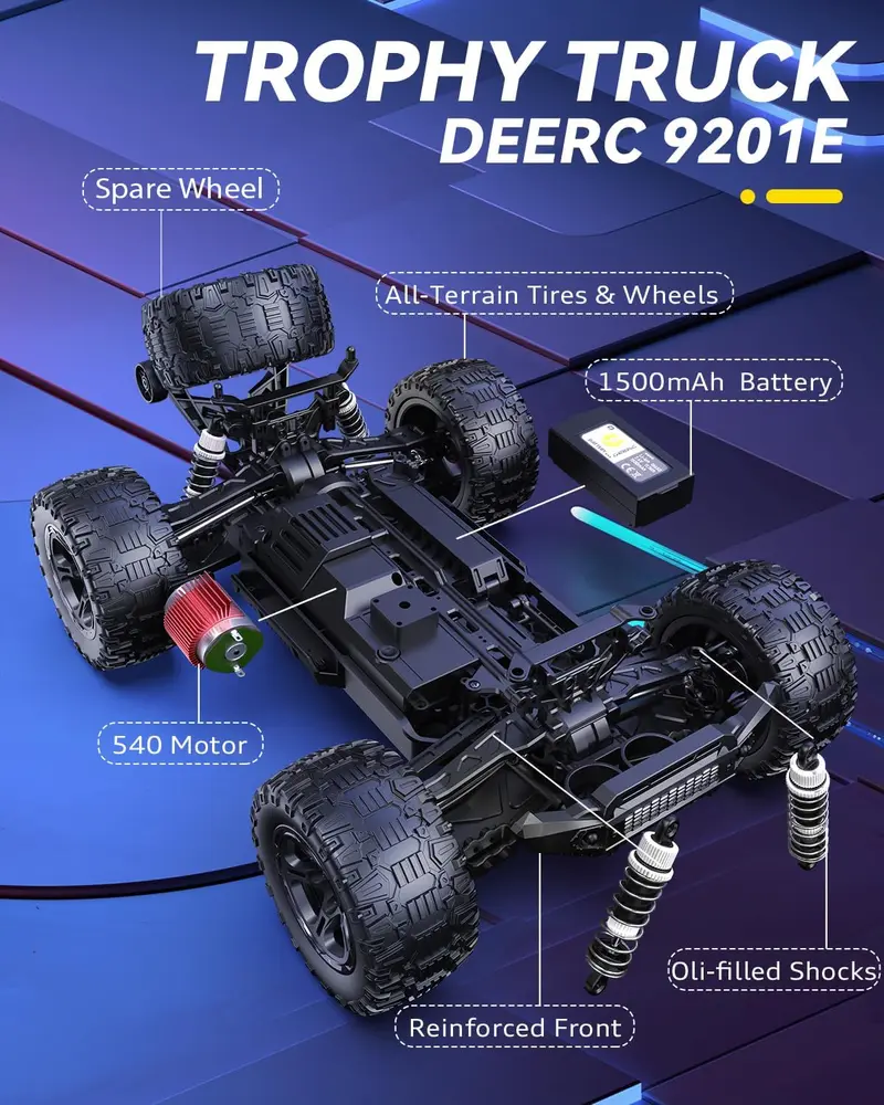 DEERC 9201E Short Course RC Truck image 3