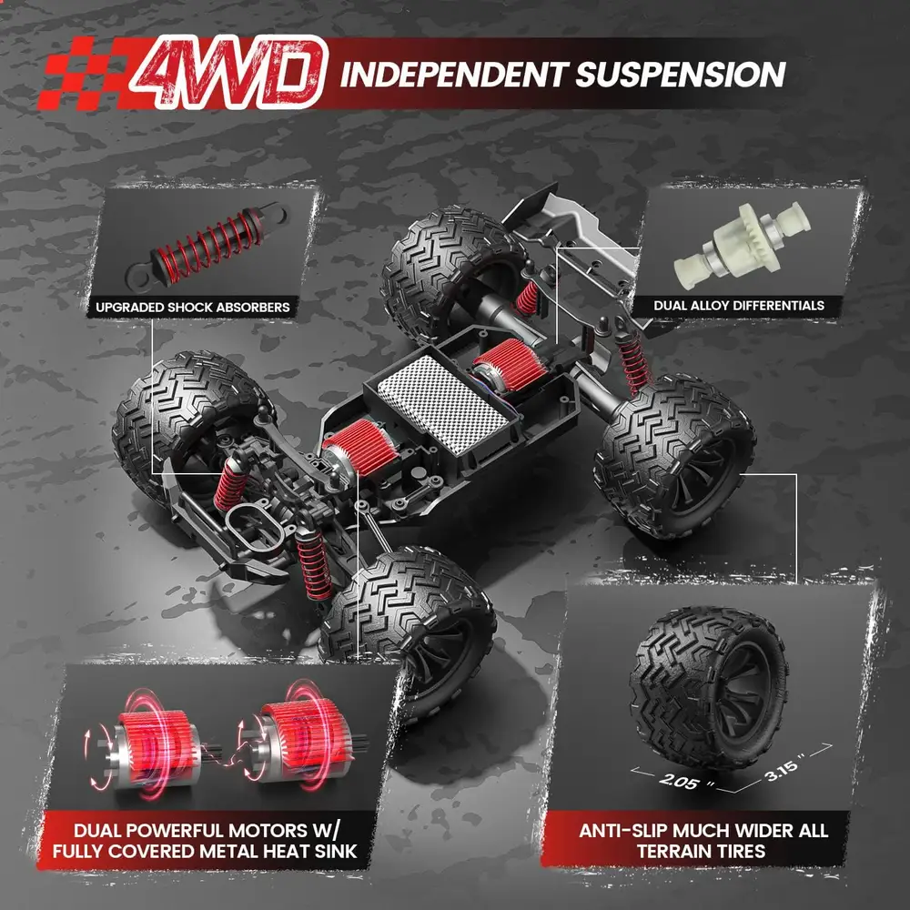 DEERC 9500E RC Monster Truck image 2