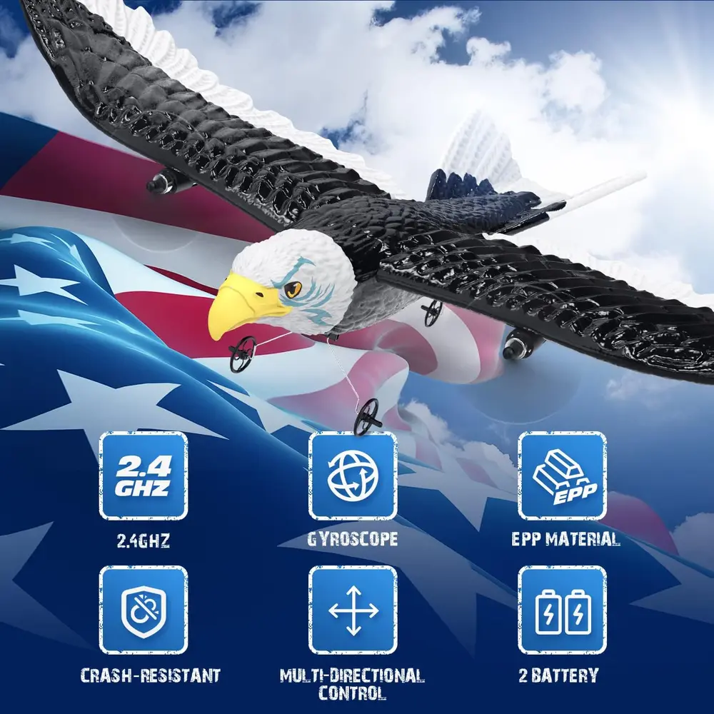 DEERC FX651 Eagle RC Plane product features