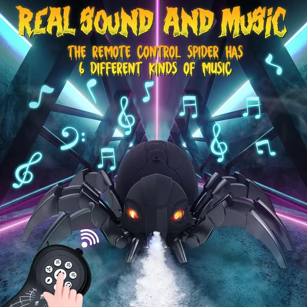 DEERC RC Spider with Mist & Lights image 5