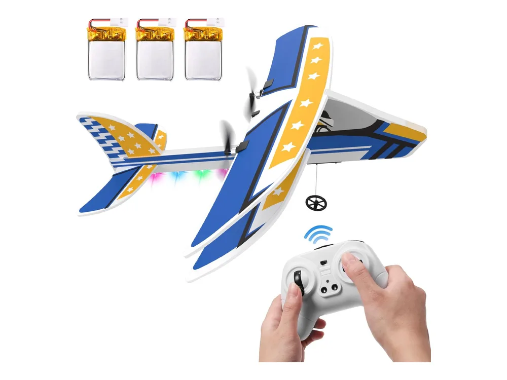 DEERC 2CH RC Glider — Yellow