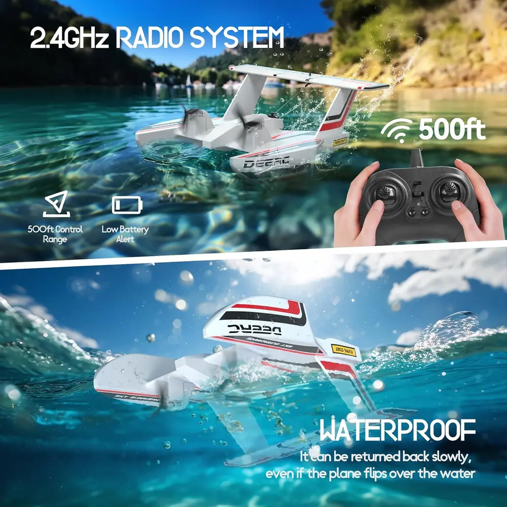 DEERC Z62 Amphibious RC Plane product features