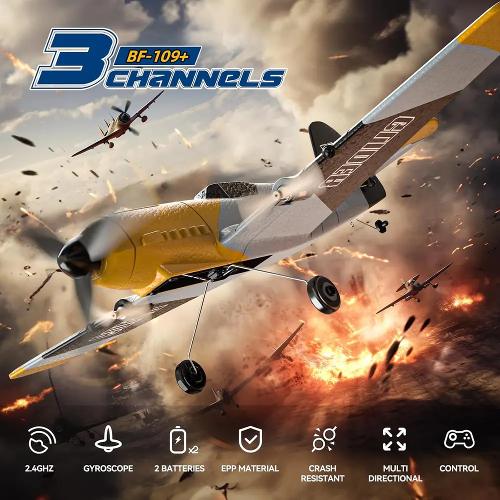 DEERC BF-109 3CH RC Plane product features