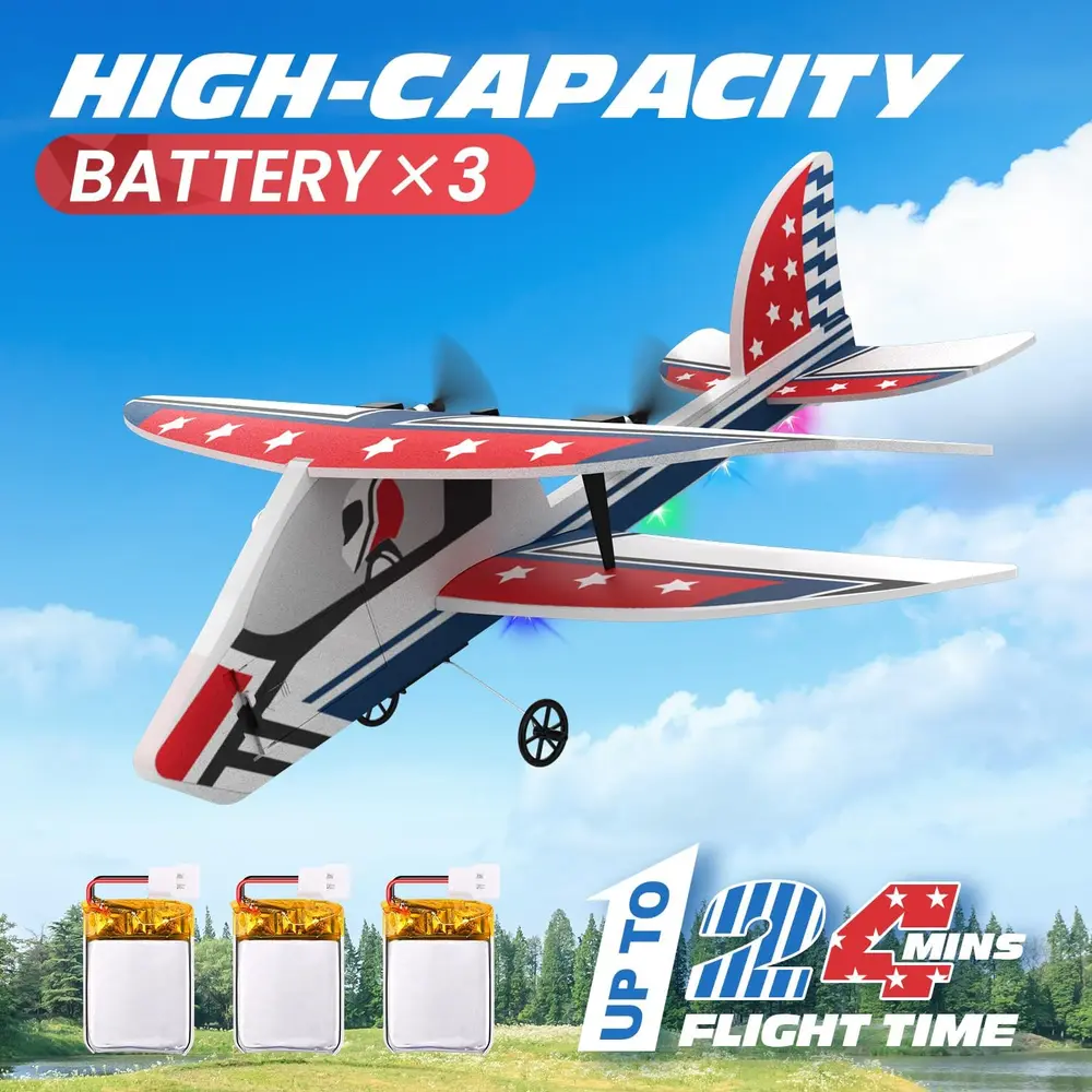 DEERC Twin RC Airplane Set image 3