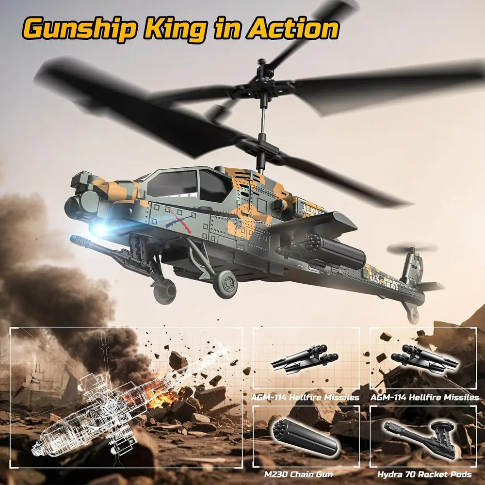 DEERC SQN040 New RC Helicopter product features