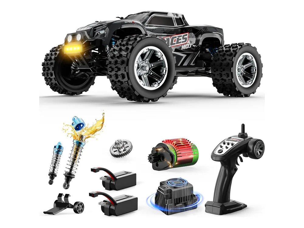 DEERC 8618 Brushless RC Truck — Black