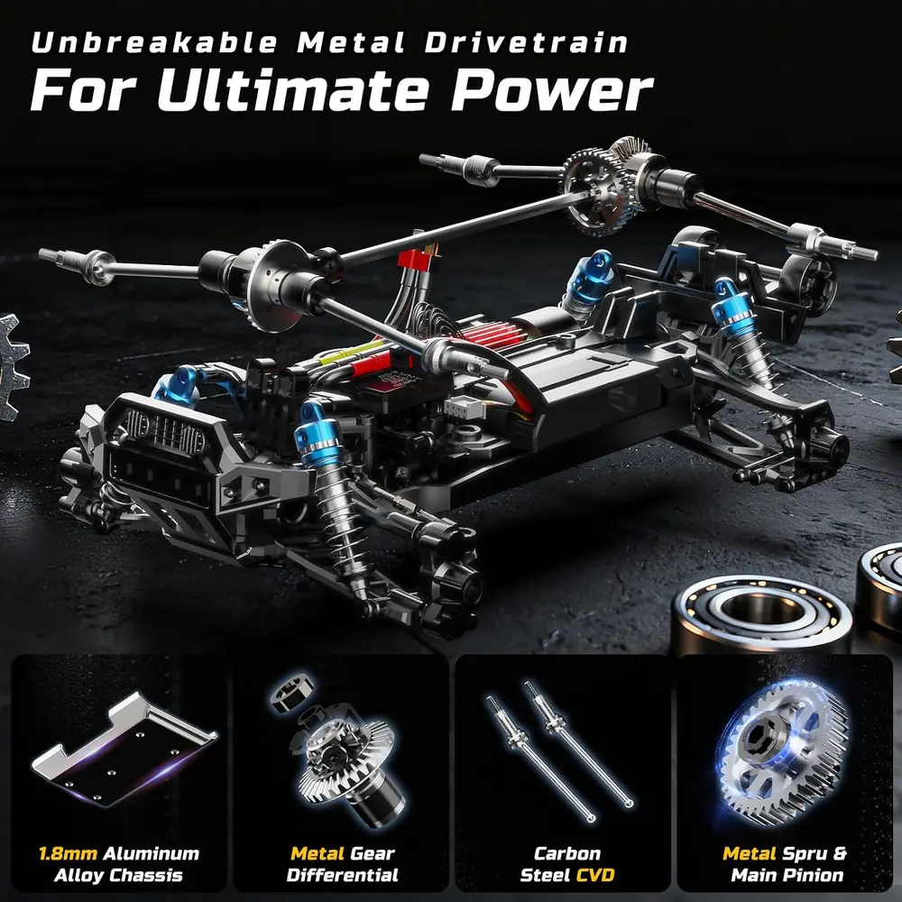 DEERC 8618 Brushless RC Truck image 5