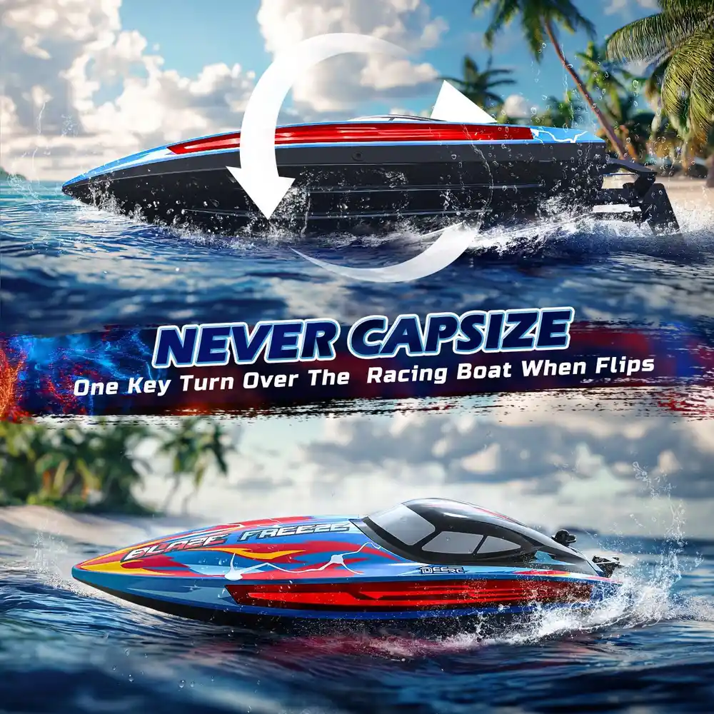 DEERC YK080 LED RC Racing Boat image 5