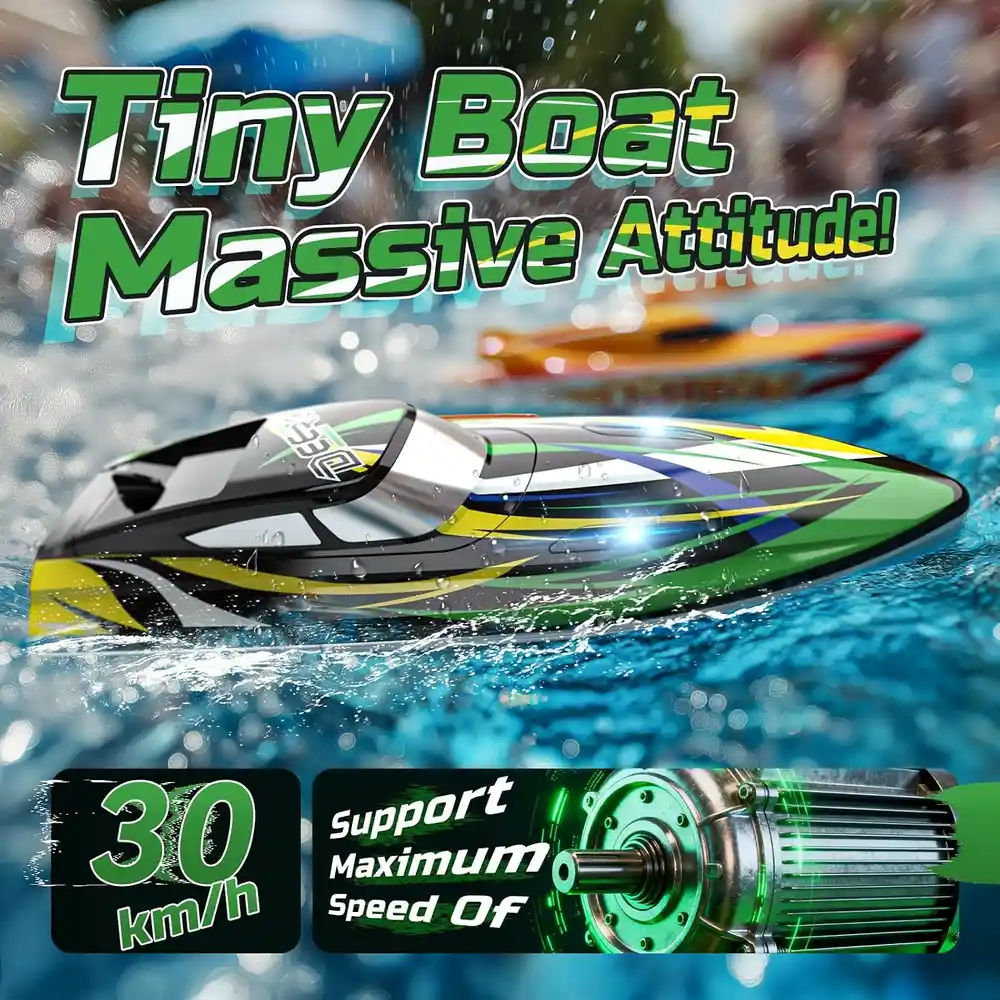DEERC TX626 RC Racing Boat product features