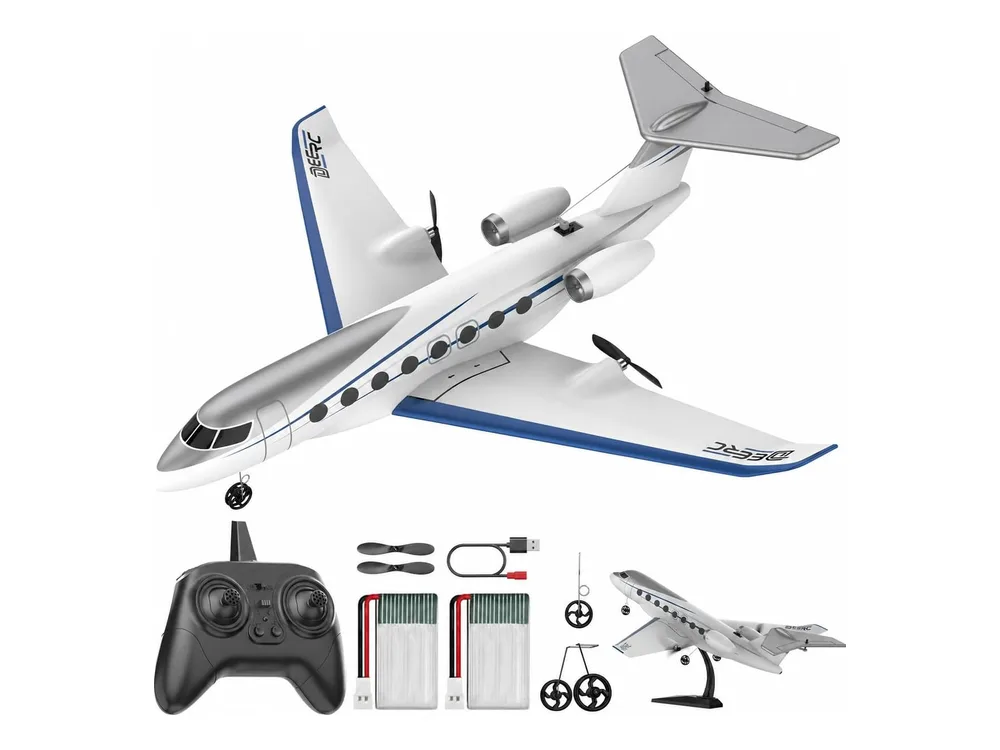 DEERC Z67 Private Jet RC Plane — White
