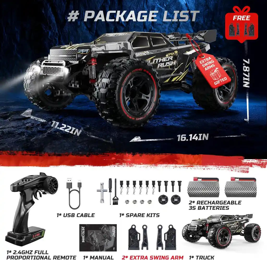 DEERC 209E Brushless RC Truck image 4
