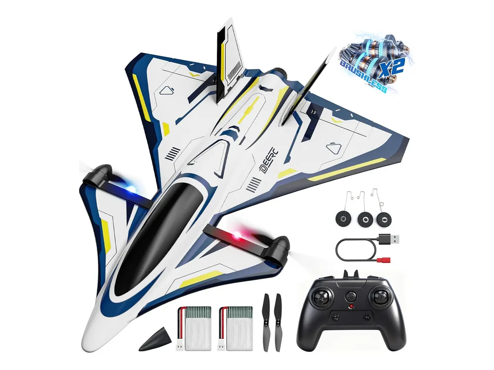DEERC Z68 Sci-Fi RC Jet — Yellow
