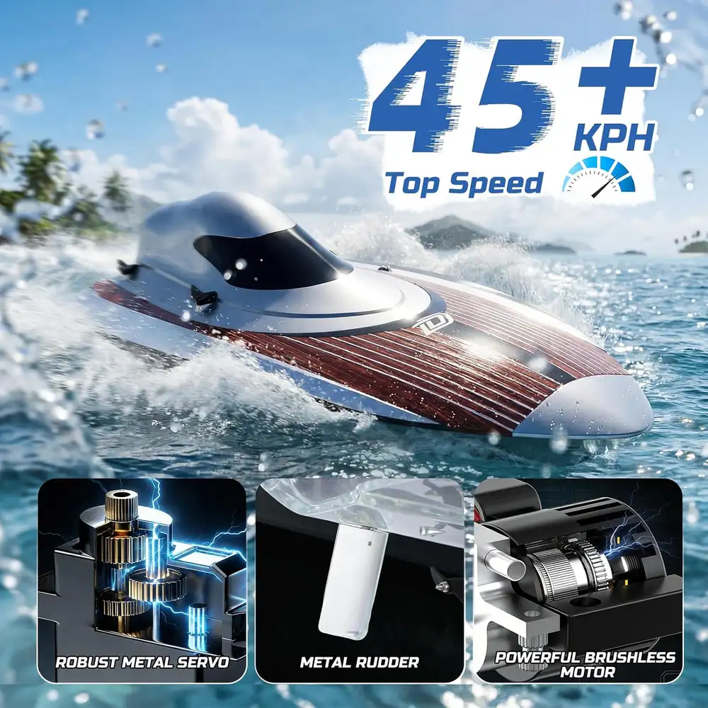 DEERC TX766 Brushless RC Boat image 2