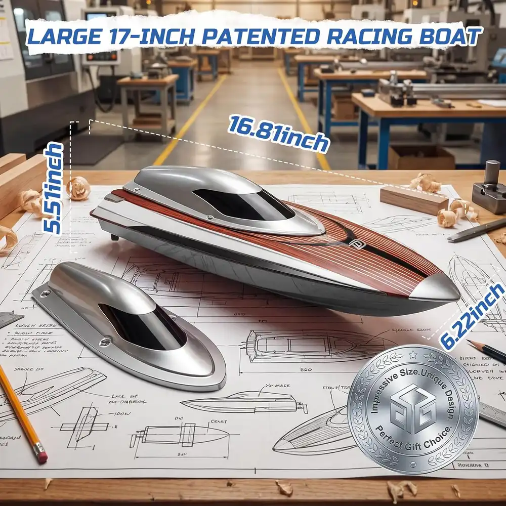 DEERC TX766 Brushless RC Boat image 6