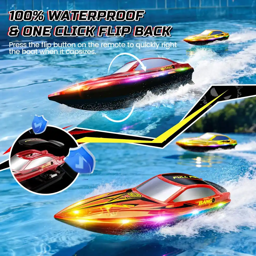 DEERC HJ825 RC Boat Twin Pack image 4