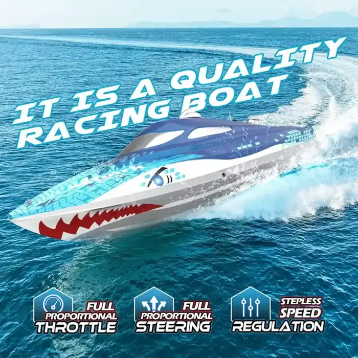 DEERC TX766 & HJ812 RC Boat Bundle image 6