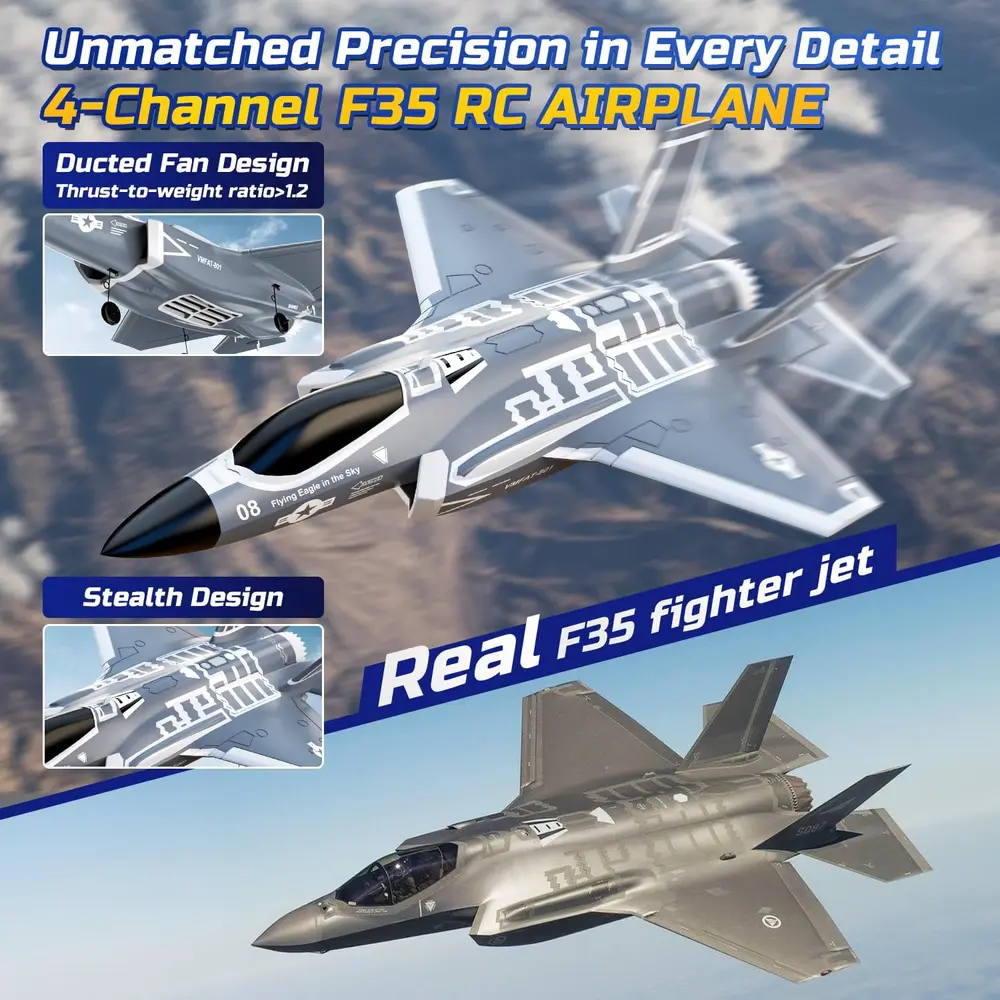 DEERC F35 4CH Brushless RC Jet image 3