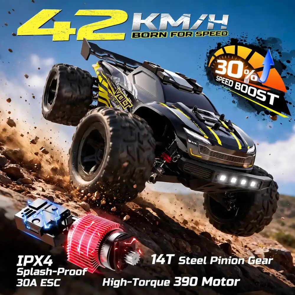 DEERC 9312E RC Off-Road Truck product features